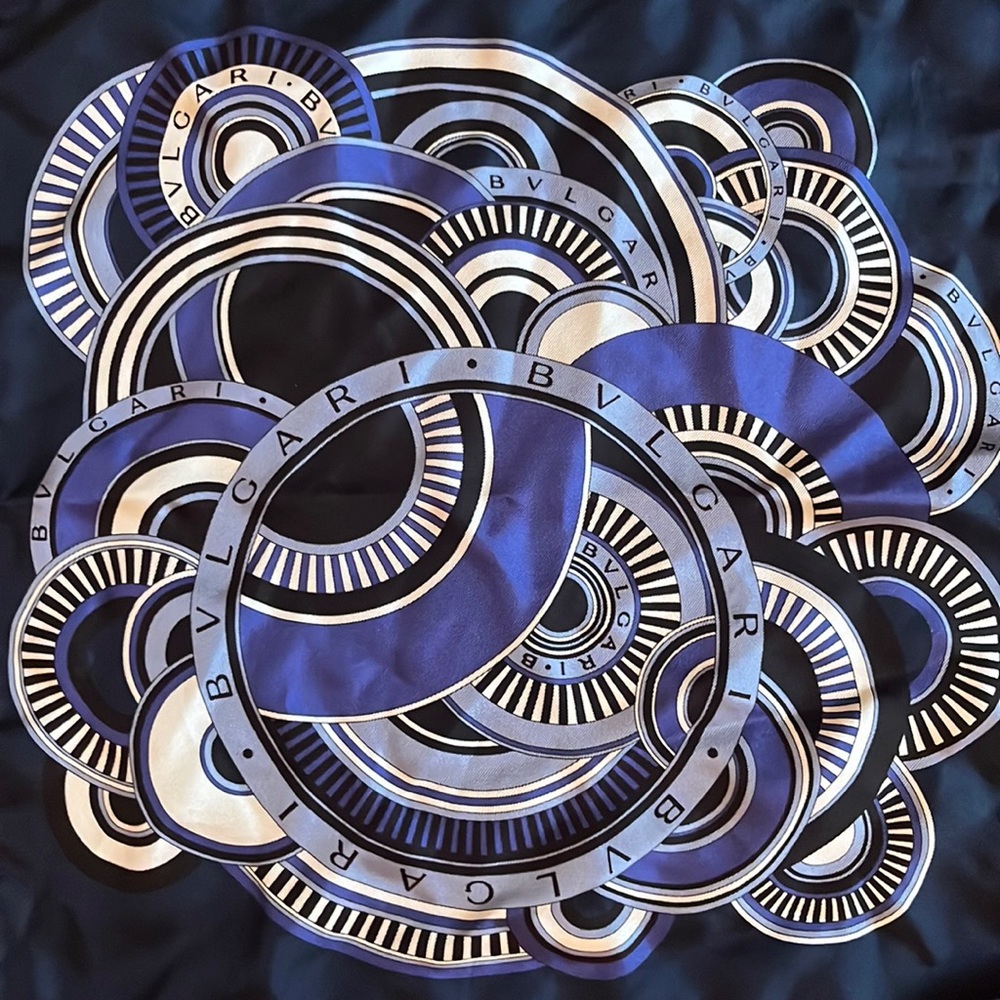 Bulgari silk pocket square